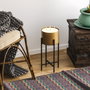 Aberto Design Maceta Decorativa GED-026-A Negro y Dorado